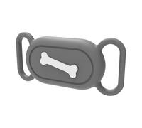 (Bone Pattern Grey, One size) Silicone Cover suitable for Samsung Galaxy SmartTag 2 Bluetooth Tracker Protective Case suitable for Pet Dog / Cat-C6