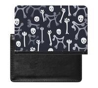 Bone Pattern Passport Cover Protector Rfid Blocking Passport Holder Id Card Holder Secure Travel Wallet Organizer for Passport Tickets Credit Cards, style, One Size