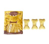 Bone Plush Dog Toys, Soft Stuffed Snack Bag Toy, Pet Play and Enrichment, Interactive Treat Hiding Puzzle with Squeakers, Cognitive Training for Puppies, 5.91x7.48 inches