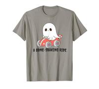 Bone Shaking Ride Halloween Ghost Driving Race Car Fun T-Shirt
