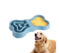 Bone Shaped Puppy Bowl - Non Slip Pet Food Bowl, Spill Proof Water Dish | Bone Design Puppy Feeding Bowl, Pet Dish Red