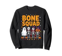 Bone Squad Halloween Skeleton Ghost Pumpkin Sweatshirt