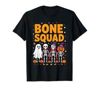 Bone Squad Halloween Skeleton Ghost Pumpkin T-Shirt