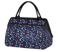 Bone Stars Stripes Travel Duffle Bag for Women Men Kids Boys Girls Weekend Overnight Bags 24 L Holdall Tote Cabin Bag for Sports Gym Yoga