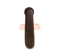 Bone Straight Drawstring Ponytail Wigs Clip In Hair Extensions #2 Wrap Around 100% Human Hair(24inches)