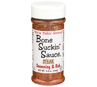Bone Suckin' Steak Seasoning & Rub 164g, Gluten Free, Sugar Free, No MSG | Steak Seasoning & Grilling Rub for Beef, Burgers & Chops | Coarse Salt, Onion & Garlic | Gluten Free, Sugar Free