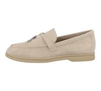 Bone Suede Portland Flat Loafers by Steve Madden