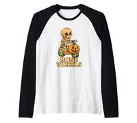 Bone Wheels Pumpkin Rider Raglan Baseball Tee