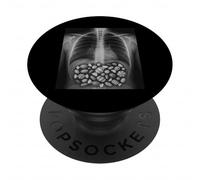 Bone X-Ray Scan Funny Halloween Radiology Technician PopSockets Adhesive PopGrip