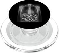 Bone X-Ray Scan Funny Halloween Radiology Technician PopSockets PopGrip for MagSafe