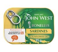 Boneless Sardines In Sunflower Oil 95g - Packed With Protein And Omega-3 Fatty Acids, These Tasty And Tender Sardines Make A Delicious Addition To Any Meal Or The Perfect Snack On The Go