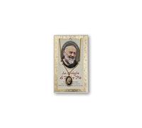 BONELLA BROTHERS Bonella Brothers | Padre Pio Medal and Card with Prayer | Made in Italy