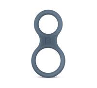 Boners Silicone Cock Ring And Ball Stretcher - Grey Gray