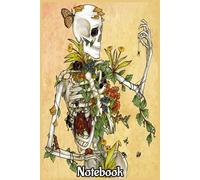 Bones and Botany notebook: 6x9 inches, Wide Ruled Paper, 110 Pages In Lined, suitable for taking notes, brainstorming