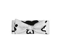 Bones and dog paws Baby Bow Headband-Soft Stretchy for 0-6 Months
