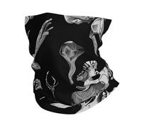 Bones And Skulls Vintage Anatomical Black Unisex Headwear Multifunctional Tube Scarf Durable Balaclava For Soccer Climbing Running