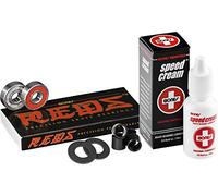 Bones Bearings Bones Reds Precision Skate Bearings (w/Spacers & Washers & Speed Cream)