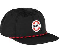 Bones Bearings Low Profile 5 Panel Cap, OG Swiss Circle, Black