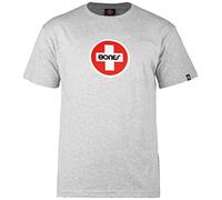 Bones Bearings Swiss Circle Logo Heather Gray T-Shirt, Medium