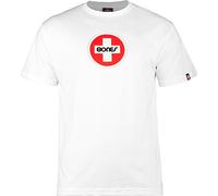 Bones Bearings Swiss Circle Logo Heather White T-Shirt, Large