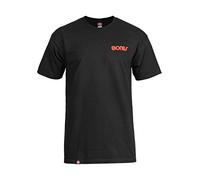Bones Bearings Swiss Text Black T-Shirt, Medium