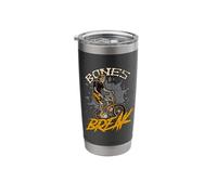 Bones Break Bicycle Cyclist Loves Extreme Sports BMX Racing Stainless Steel Insulated Tumbler