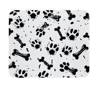 Bones Cat Dog Tracks 1 Mouse Pad, Computer Mouse Pad with Non-Slip Rubber Base, Mouse Pads for Computers Laptop Mouse
