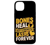 Bones Heal But Strength Lasts Forever Ribbon Case for iPhone 14 Plus