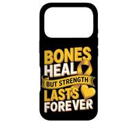 Bones Heal But Strength Lasts Forever Ribbon Case for iPhone 17 Pro