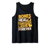 Bones Heal But Strength Lasts Forever Ribbon Tank Top
