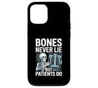 Bones Never Lie But Patients Do Funny X-Ray Tech Radiology Case for iPhone 12/12 Pro
