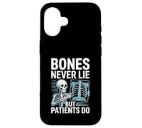 Bones Never Lie But Patients Do Funny X-Ray Tech Radiology Case for iPhone 16
