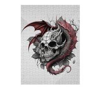 Bones Of The Fire Breather Themed Wooden Jigsaw Puzzle for Adults, 500 PCS
