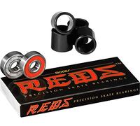 Bones Reds Precision Skate Bearings (8 Pack W/ 4 Spacers)