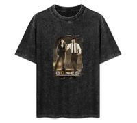 Bones Tv Show Poster Men's T-Shirt Graphic Shirts Unisex Black Tee M