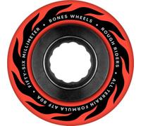 Bones Wheels ATF Rough Riders Eternal Flames Skateboard Wheels, 56mm, 80A, Red