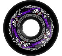 Bones Wheels X-Formula Bradon Hoban Reaper Skateboard Wheels, 53mm, 99A, V6 Widecut, Black