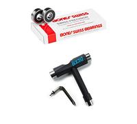 Bones White Swiss 608 Original - 8Mm Skateboard Bearings (Default, White) Swiss Original W/CCS Skateboard Tool