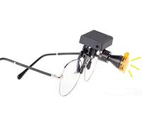 BONEW Headlamp Headlight Wireless Headlight for Den~tal Me~dical Binocular Loupes Glasses with Optical Filter Clip-on Type + Cloth Storage Case (5W)