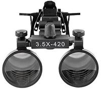 BONEW Surgical Loupes Magnifier Glasses 3.5X Binocular Clip for All Glasses with Storage Case