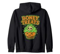Boney Treats Skull Cupcake Zip Hoodie
