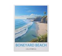 Boneyard Beach California，Jigsaw Puzzle for Adults 1000 Piece for Kids Age 12 Years Up Paper Puzzles Educational Game（38x26cm）-IE46