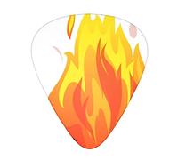 Bonfire Guitar Pick 12 Picks Fashion Durable Bass Plectrums In A Box For Ukulele Electric Guitar Bass