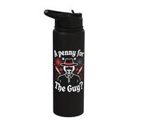 Bonfire Night Fireworks Display Party Penny for The Guy Stainless Steel Insulated Water Bottle