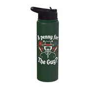 Bonfire Night Fireworks Display Party Penny for The Guy Stainless Steel Insulated Water Bottle