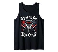Bonfire Night Fireworks Display Party Penny for The Guy Tank Top