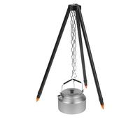 Bonfire Tripod - Kitchen Tripod Stand, Fire Pit Tripod | Portable Tripod Grill Stand with Hanging Chain, Garden Bonfire, Folding Steel Barb Stand