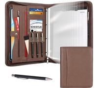 BONFORTURE Portfolio Folder A4 with Multi-Pockets Conference Folder Brown