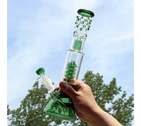 Bong Glass Beaker Bongs Size Straight Tube Dab Rigs Glow in the Dark Water Pipes UV Bongs Ice Pinch Glass Bongs Glows Platform Bong