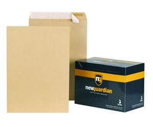 Bongio New Guardian C27013 Envelopes Heavyweight Pocket Peel And Seal Manilla C3 Pack Of 125